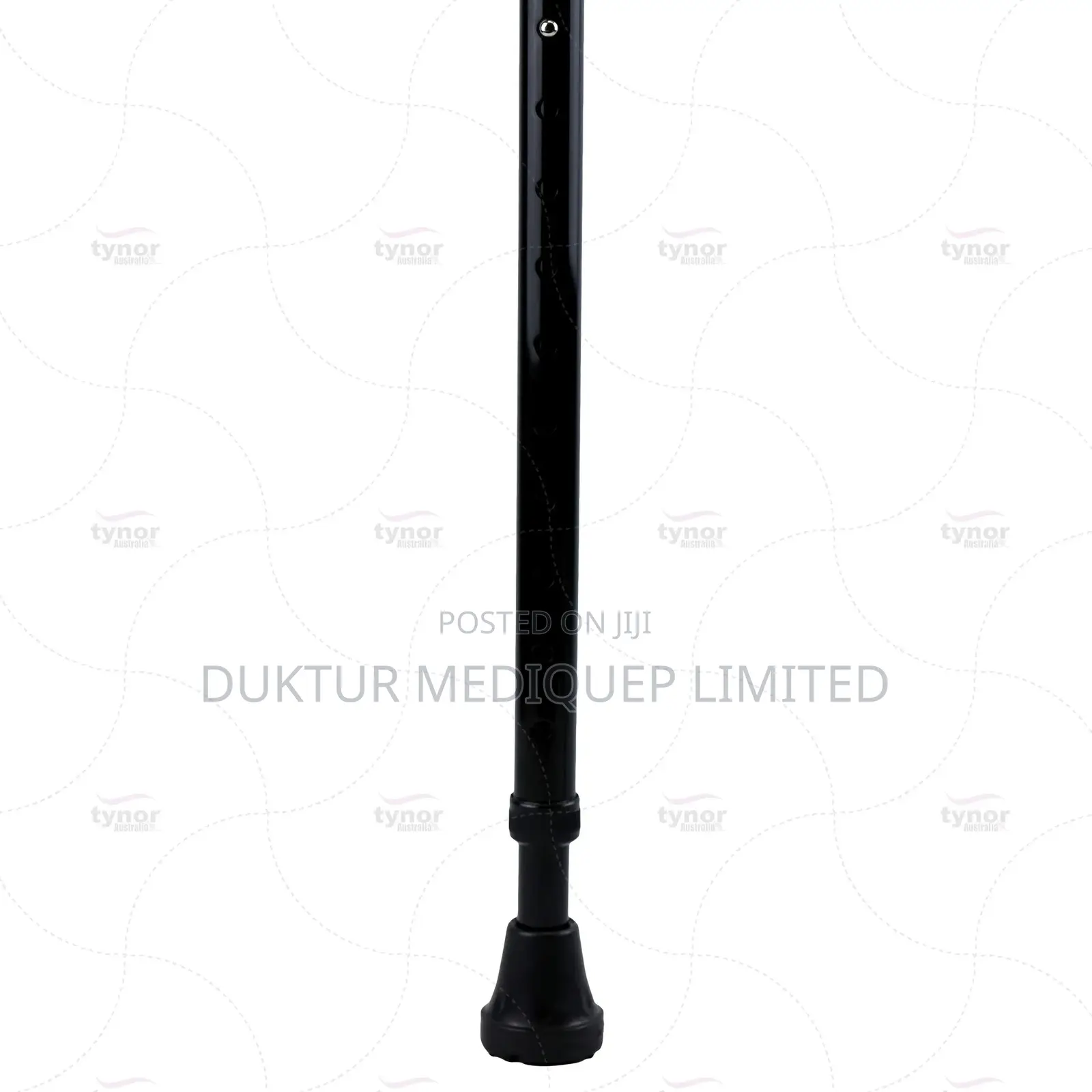 Walking Stick (Soft Top Handle)-L07 Silver/ Black
