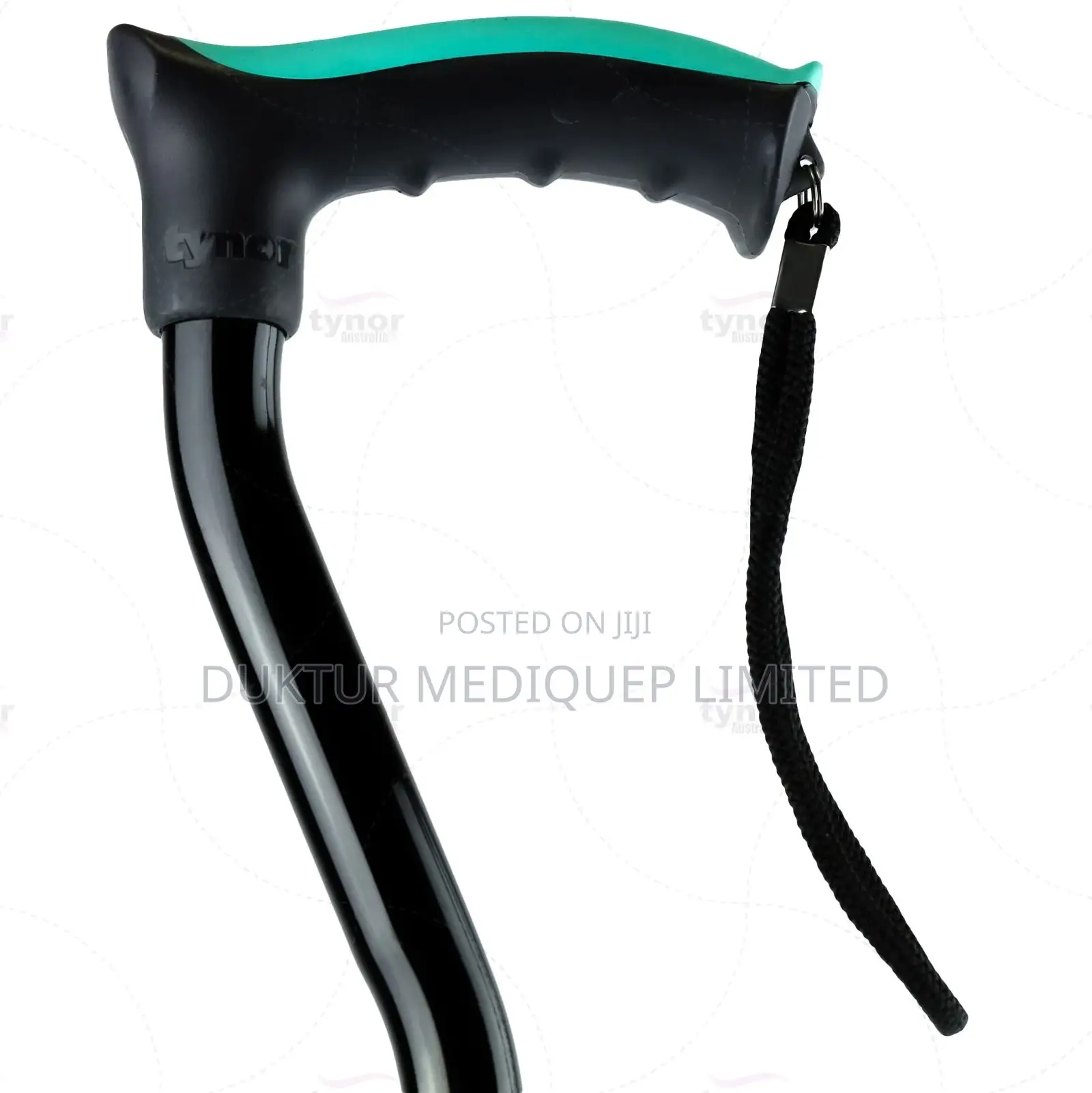 Walking Stick (Soft Top Handle)-L07 Silver/ Black