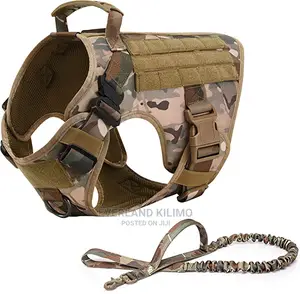 Tactical Dog Harness and Leash Set