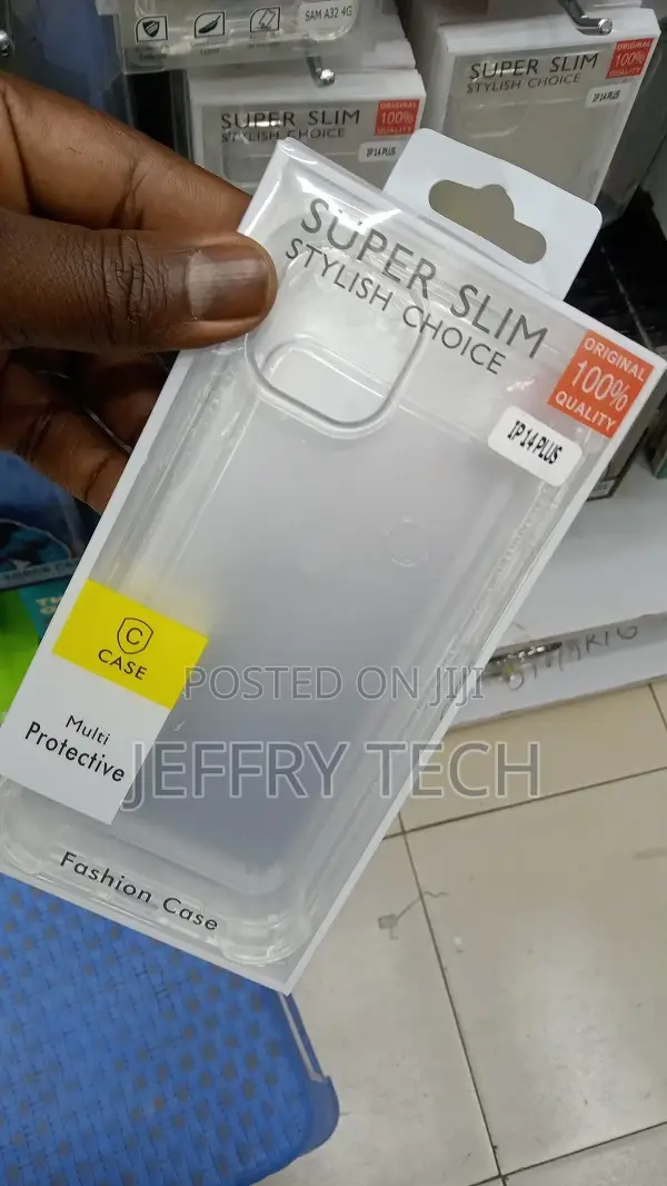 For iPhone 14 Pro Max/14 Plus 5G Clear Shockproof Phone Case