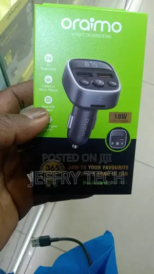 Oraimo Boulevard 18W Dual Output 3 Ways Play Car Charger