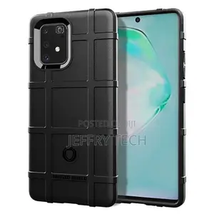 Rugged Armor Grid Tough Case Black (Samsung Galaxy S10 Lite)