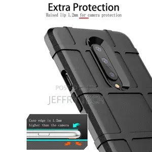 Rugged Shield Silicone Case for Oneplus 7