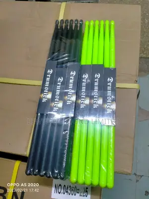 Black, Green Plastic Sticks