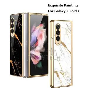 Samsung Galaxy Z Fold 3 Marble Tempered Glass Plating PC F