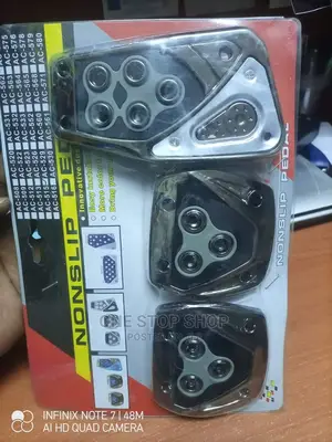 Black Universal Nonslip Pedal Covers for Manual Cars