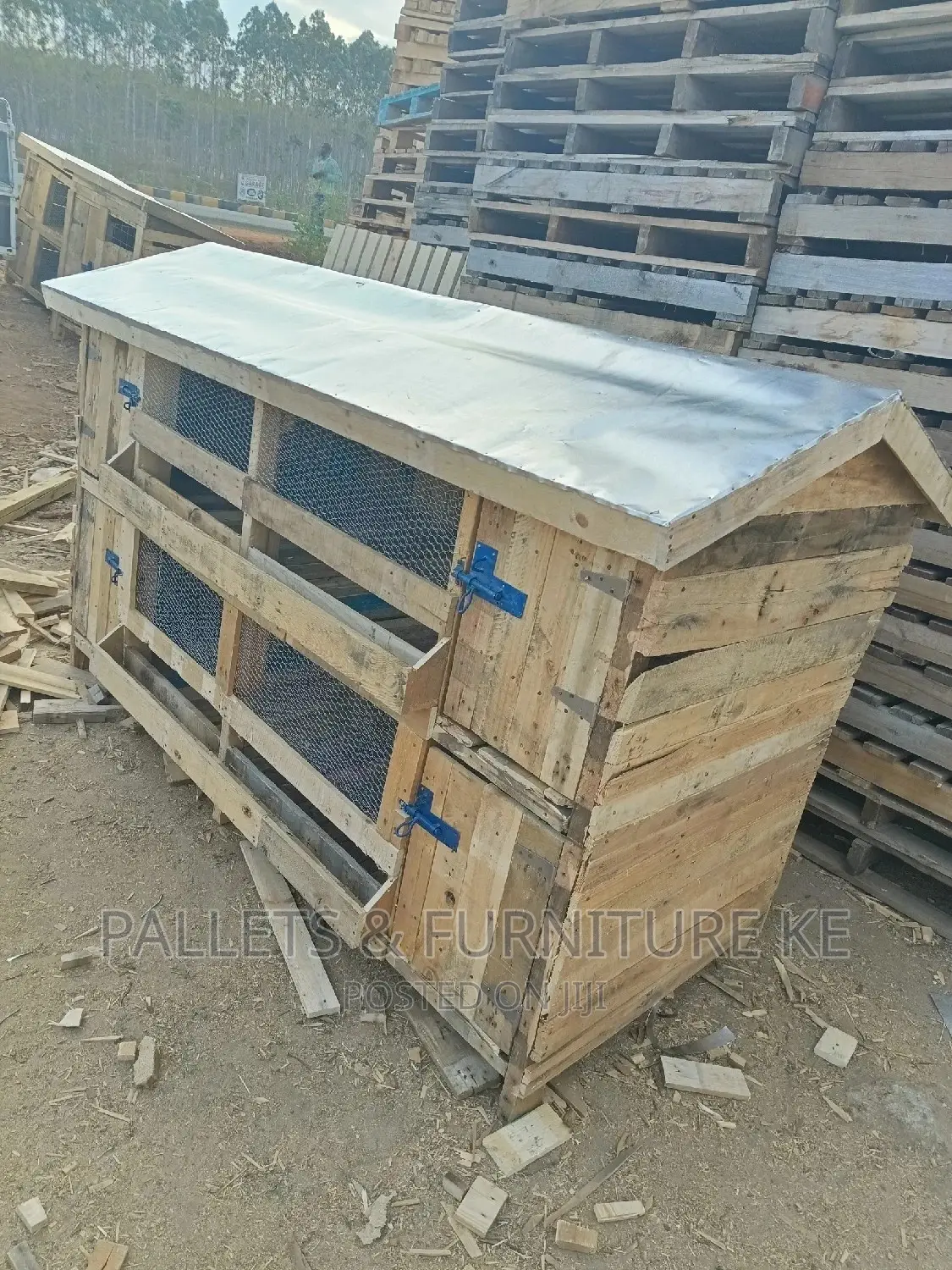 4 Door Chicken Cage