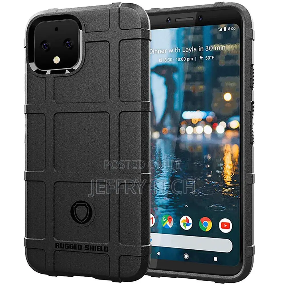 RUGGED SHIELD Shockproof Cover Case for Google Pixel 4