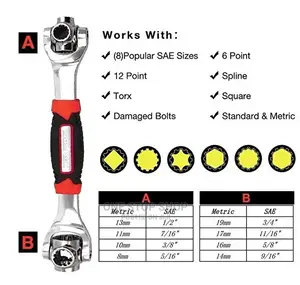 48in1 Multifunction Socket Multi_angle Wrench With 6 Corner