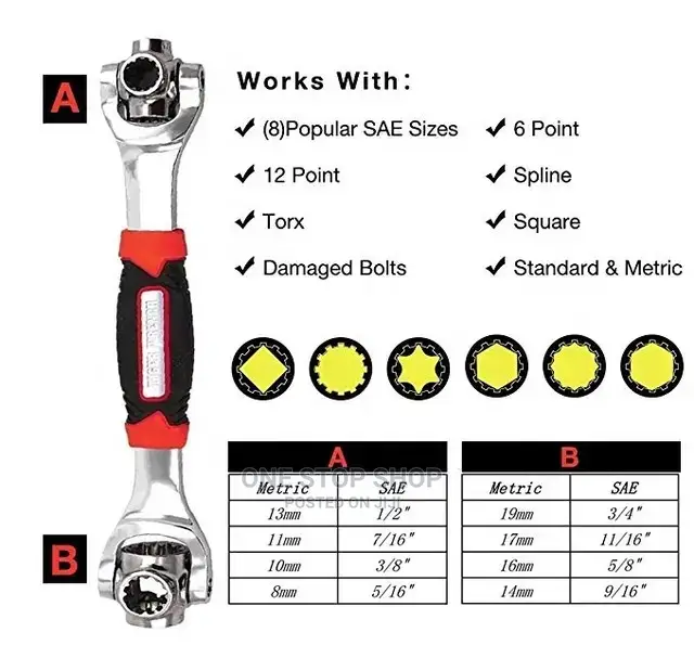 48in1 Multifunction Socket Multi_angle Wrench With 6 Corner