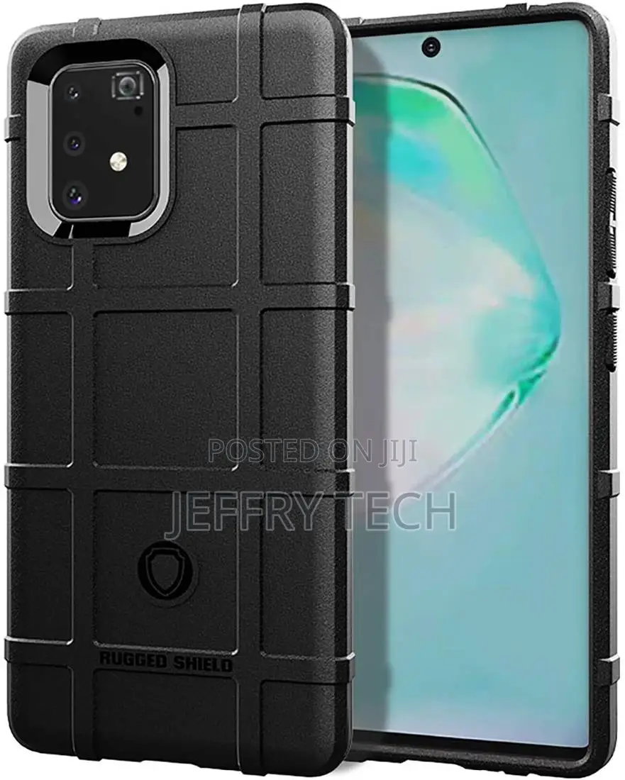 Case SAMSUNG GALAXY NOTE 10 Plus Armored Rugged Square Black