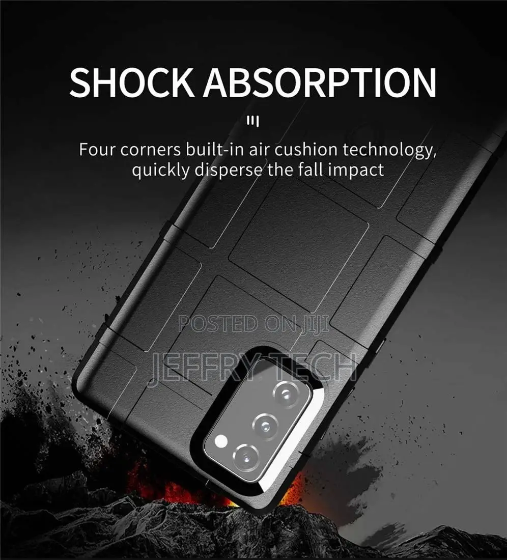 Case SAMSUNG GALAXY NOTE 10 Plus Armored Rugged Square Black