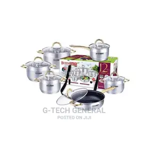 Bohminox 12pcs Stainless Steel Heavy Nonstick Cookware Set