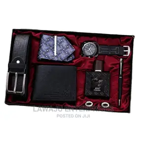 Exquisite Men Gift Tie Wallet 7pc Package