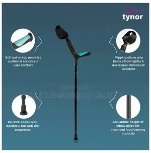 Tynor L-13 Elbow Crutch Adjustable Universal 1pc