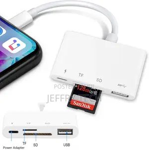 SD Card Reader USB Camera Adapter for iPhone 14 + Pro, Suppo