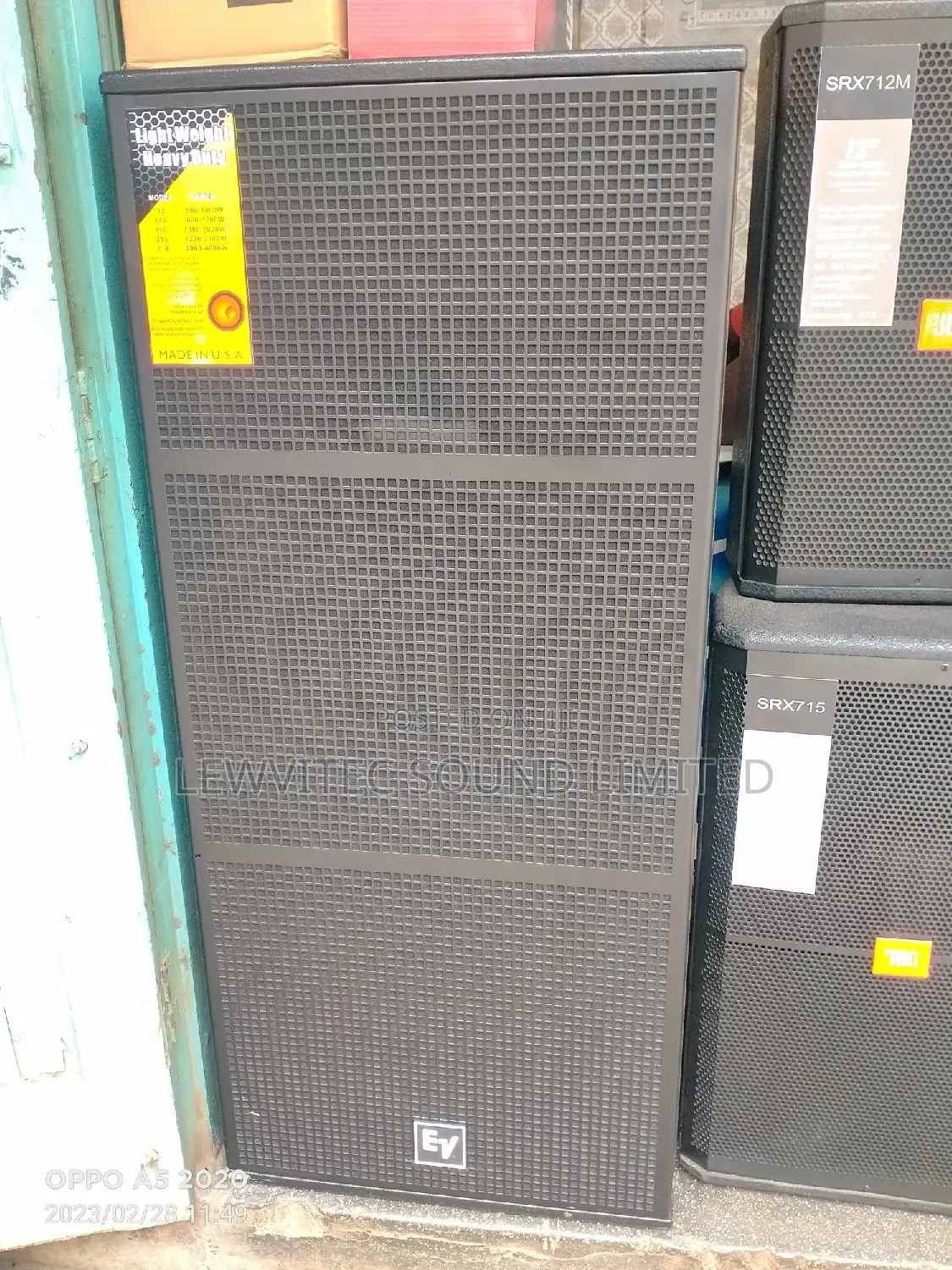 Ev Black Full Range Speaker