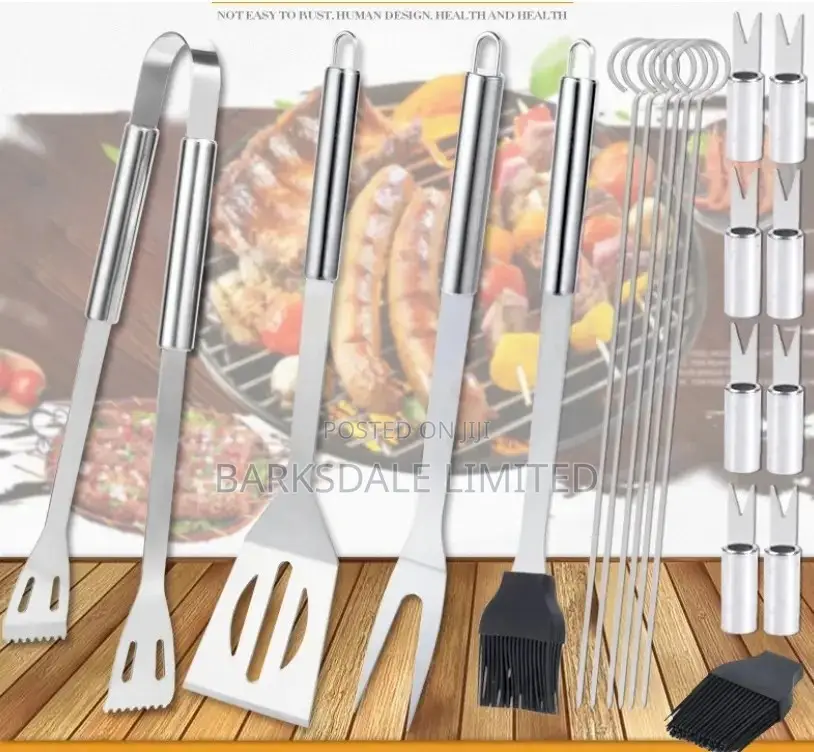 BBQ Grill Accessories Kit Stainless Steel Tools Utensils Set
