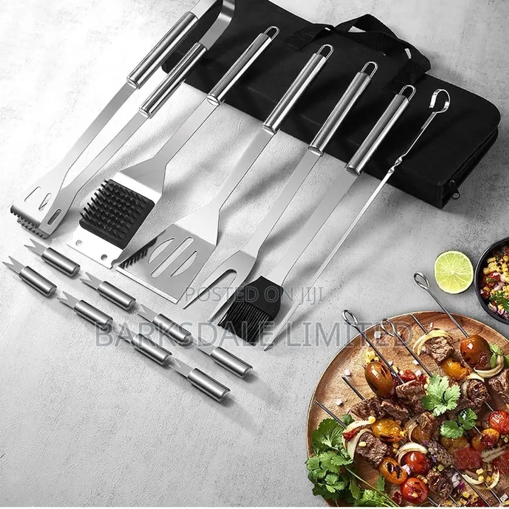BBQ Grill Accessories Kit Stainless Steel Tools Utensils Set