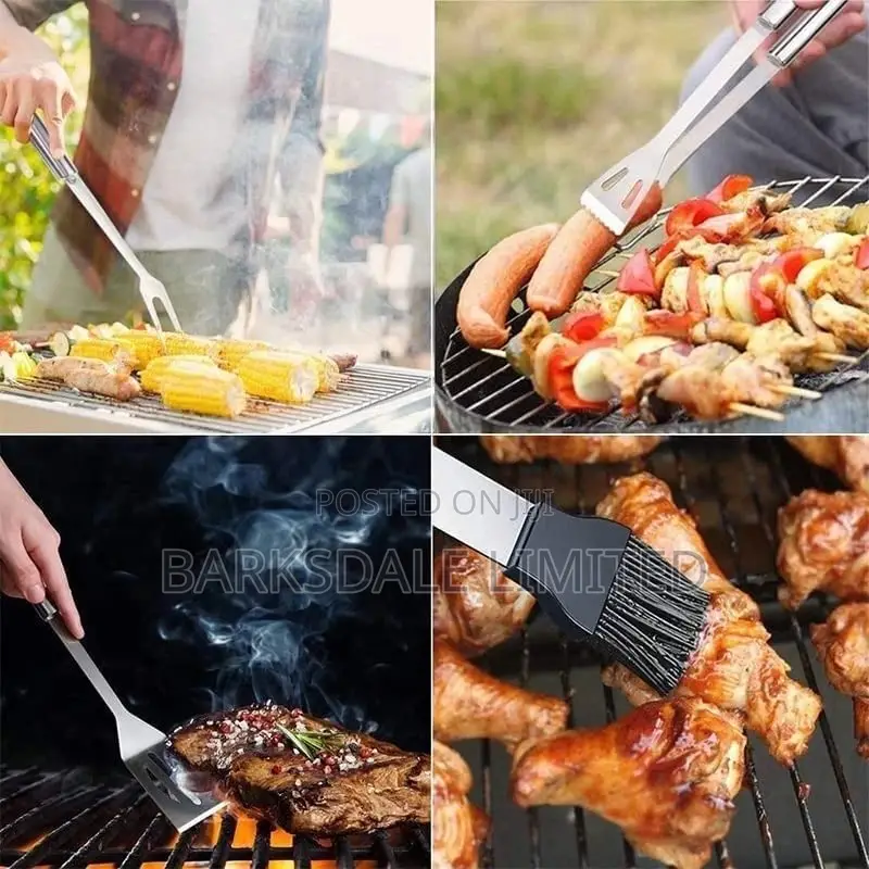 BBQ Grill Accessories Kit Stainless Steel Tools Utensils Set