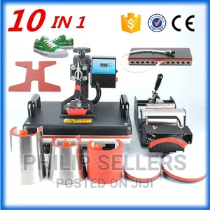 Double Display 10 in 1 Combo Heat Press Machine Sublimation