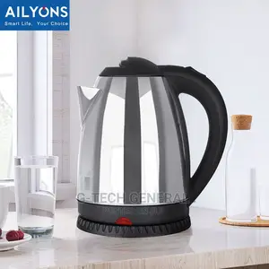 Ailyons Fk-0301 Stainless Steel 1.8l Electric Kettle-Black