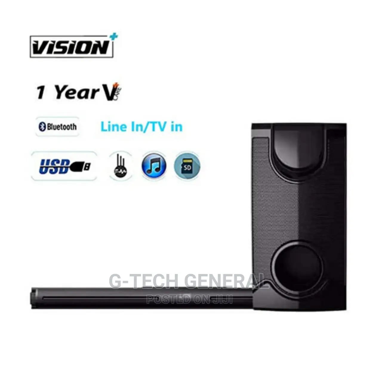 Vision Plus 110W Soundbar, 2.1ch, Bluetooth