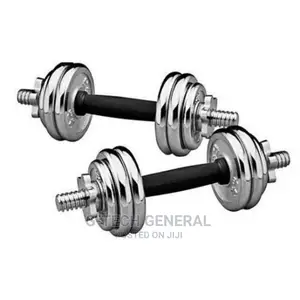 Generic 20kg 10x10 Pair Chrome Adjustable Dumbbell Set