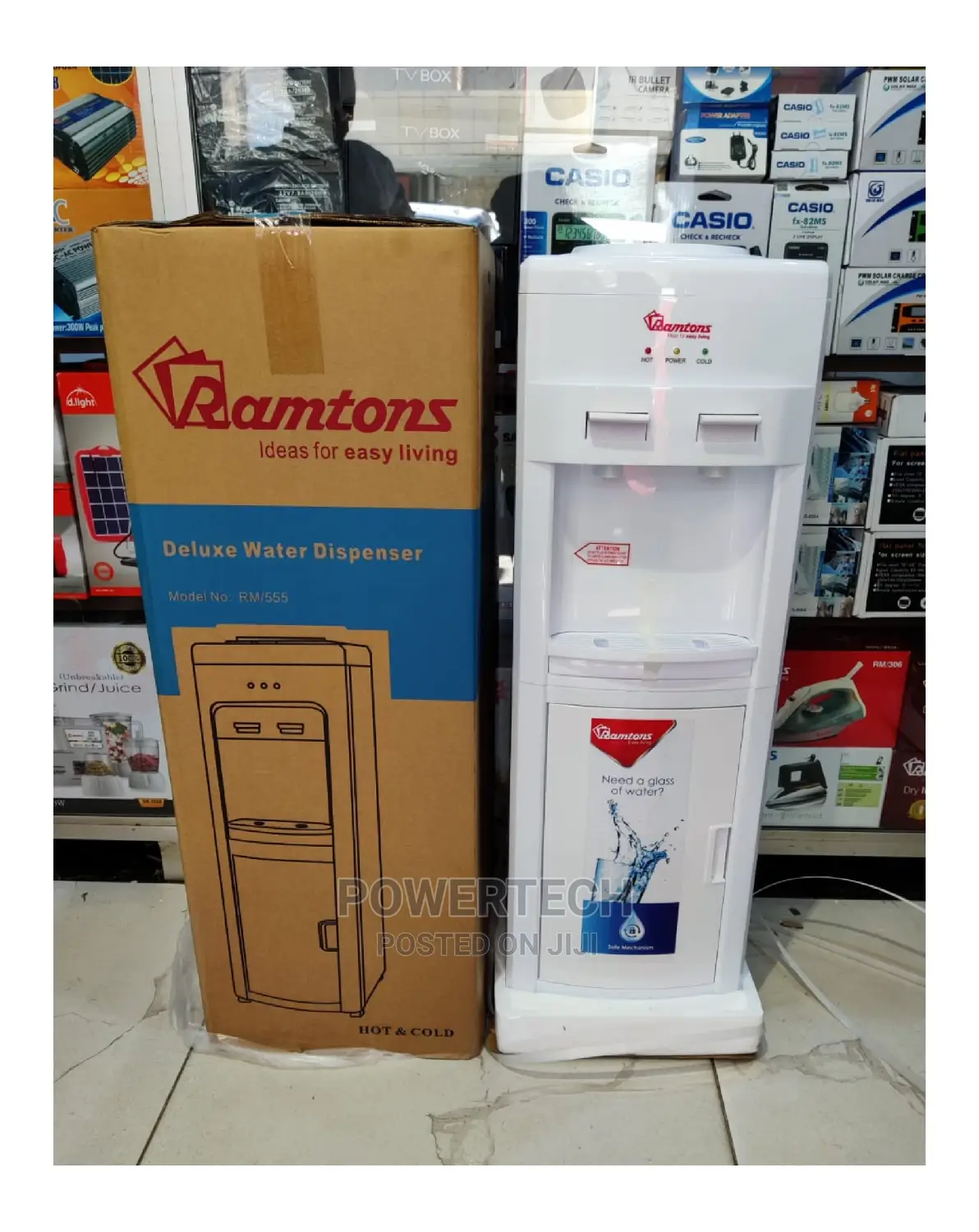 Ramtom Water Dispenser Hot and Cold With Cooling Compressor.
