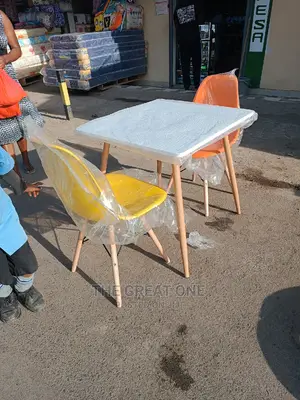 Eames Table and Two Chairs