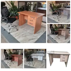 1.2 Mtrs Office Desk Plus High Back Recliner Headrest Chair