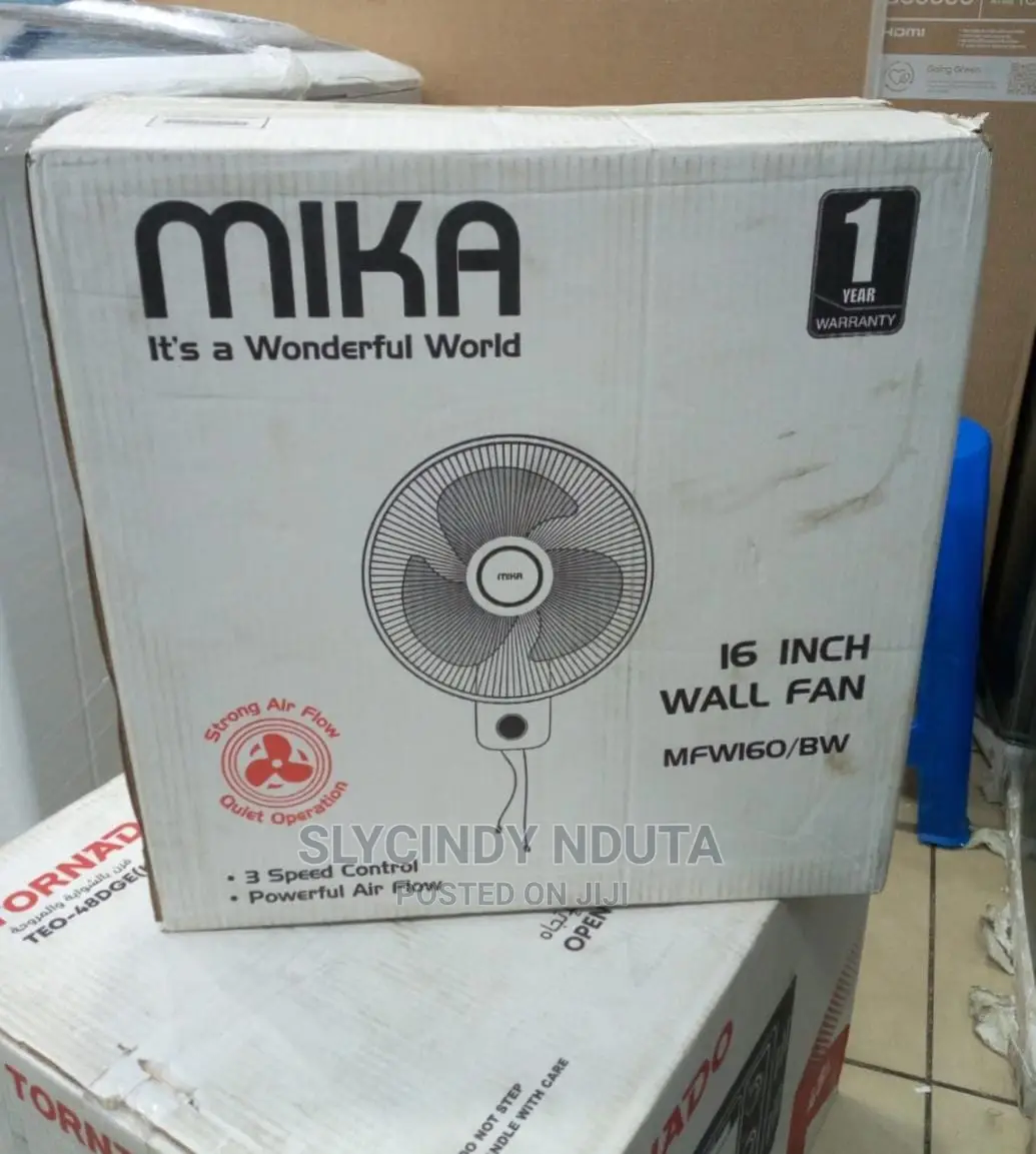 Mika (Mfw160/Bw)16" Wall Fan