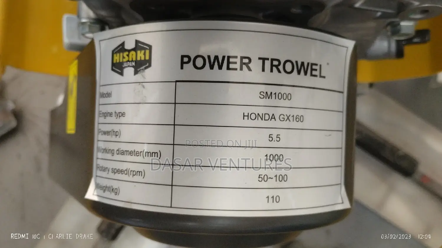 Honda Power Trowel