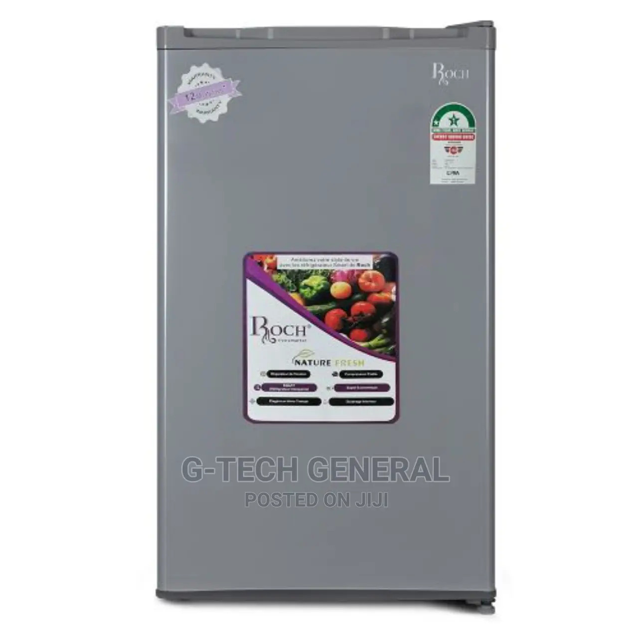 Roch 92l Single Door Refrigerator -Silver