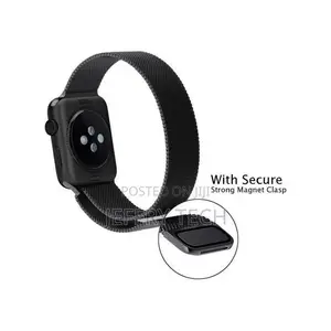 Stainless Steel Band for Apple Watch Series 6 - 42/44mm - Bl