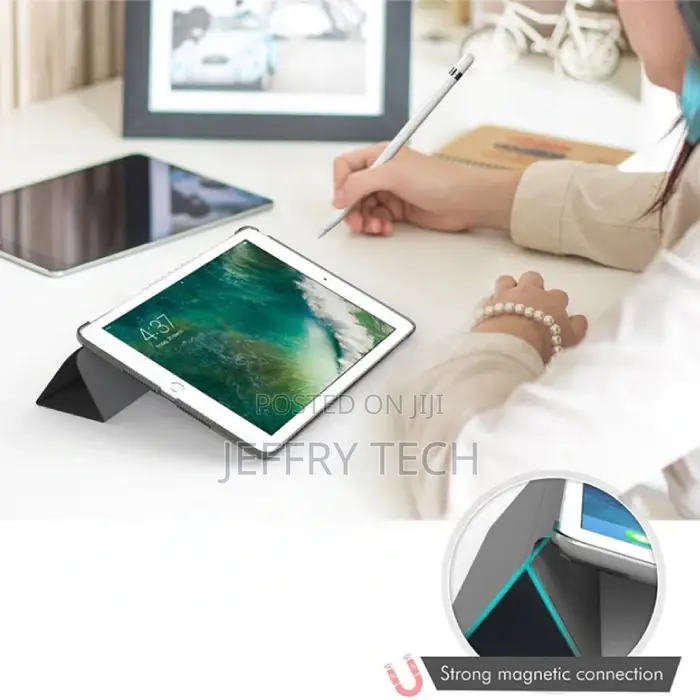 iPad Mini 5 Leather Foldable Cover Sleeve Case Black