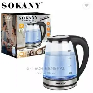 Sokany Automatic Electric Cordless Kettle 2L - Glass