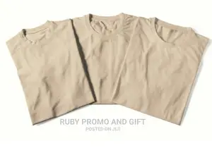 Beige Round Neck T-Shirts