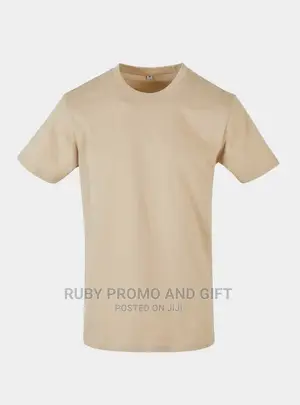 Beige Round Neck T-Shirts