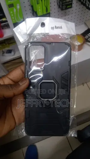 Back Cover Armor Irone-Man With Metal Ring for Oppo Reno 6