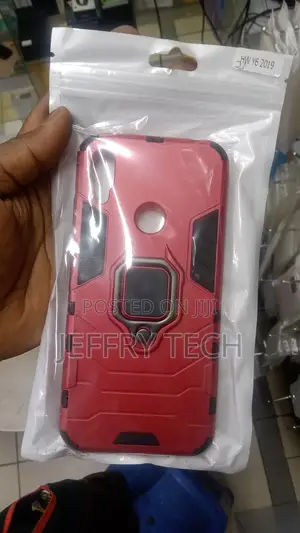 Hard PC Back Cover Case With Ring Holder for Huawei Y6 2019