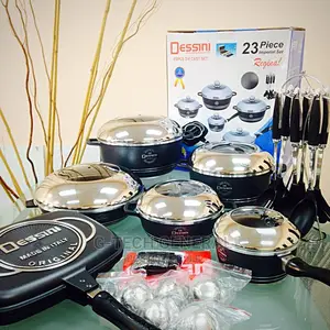Dessini Italian- 23 Piece Non-stick Diecast Cooking Pots