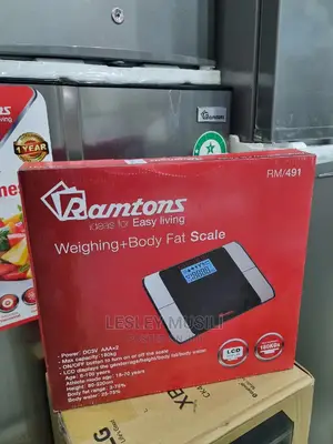 Ramtons RM/491 - Bathroom Scale With Body Fat - Black