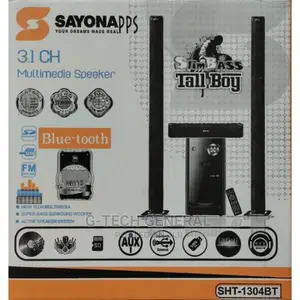 Sayona SHT 1304 Subwoofer,Medium Range Tall Boy Speakers.