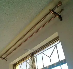 4 Meter Double Curtain Rods + All Accesories