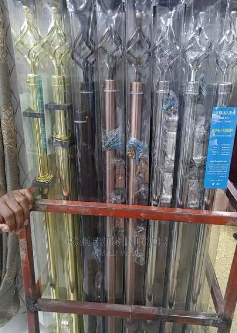 4 Meter Double Curtain Rods + All Accesories