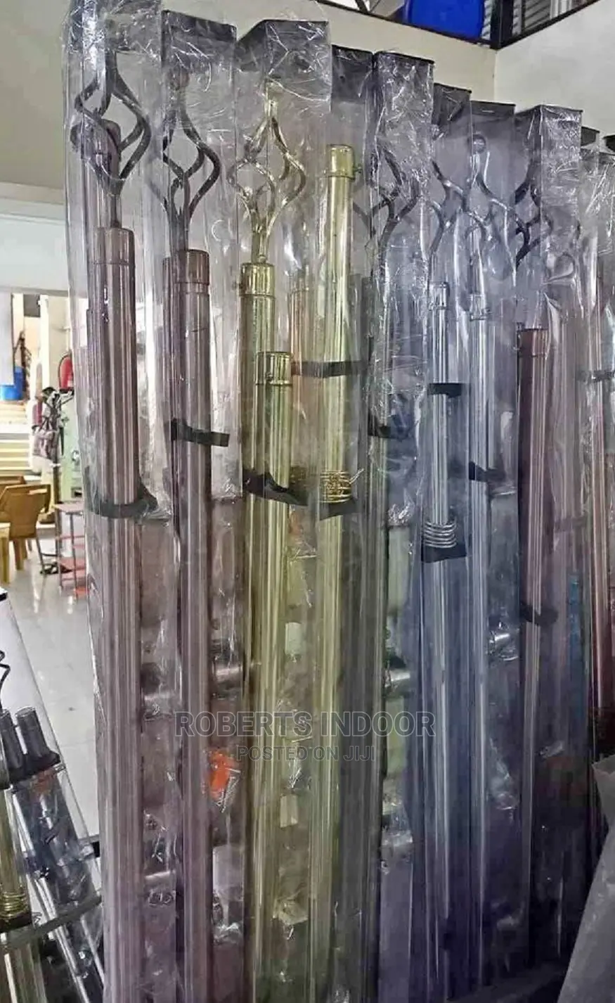 4 Meter Double Curtain Rods + All Accesories