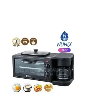 Nunix 3in1 Multifunction Breakfastmaker +Grill Tea-Coffe