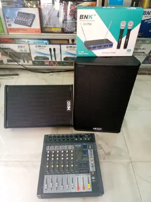 Nexo Speakers and Powered Mixer 6channel