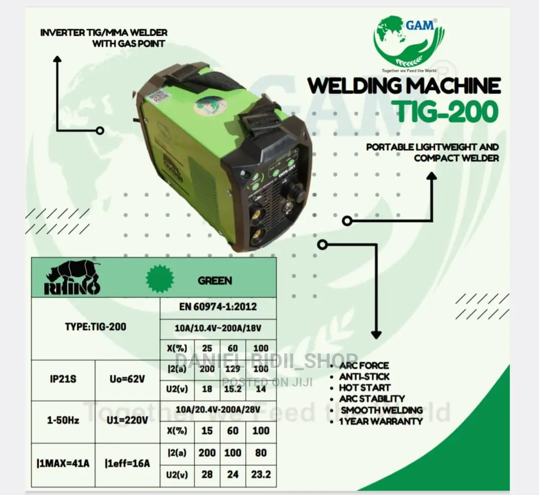 Rhino TIG Welder TIG200